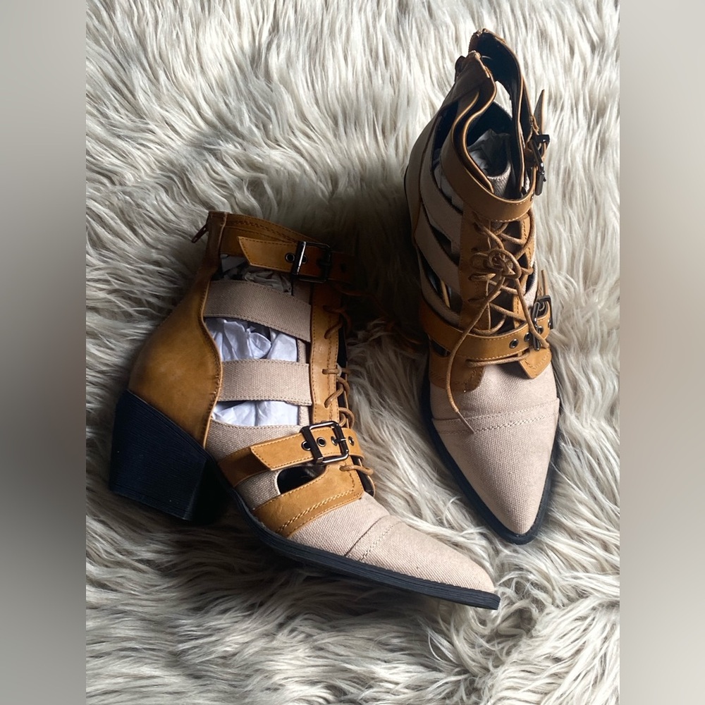 Tan Booties